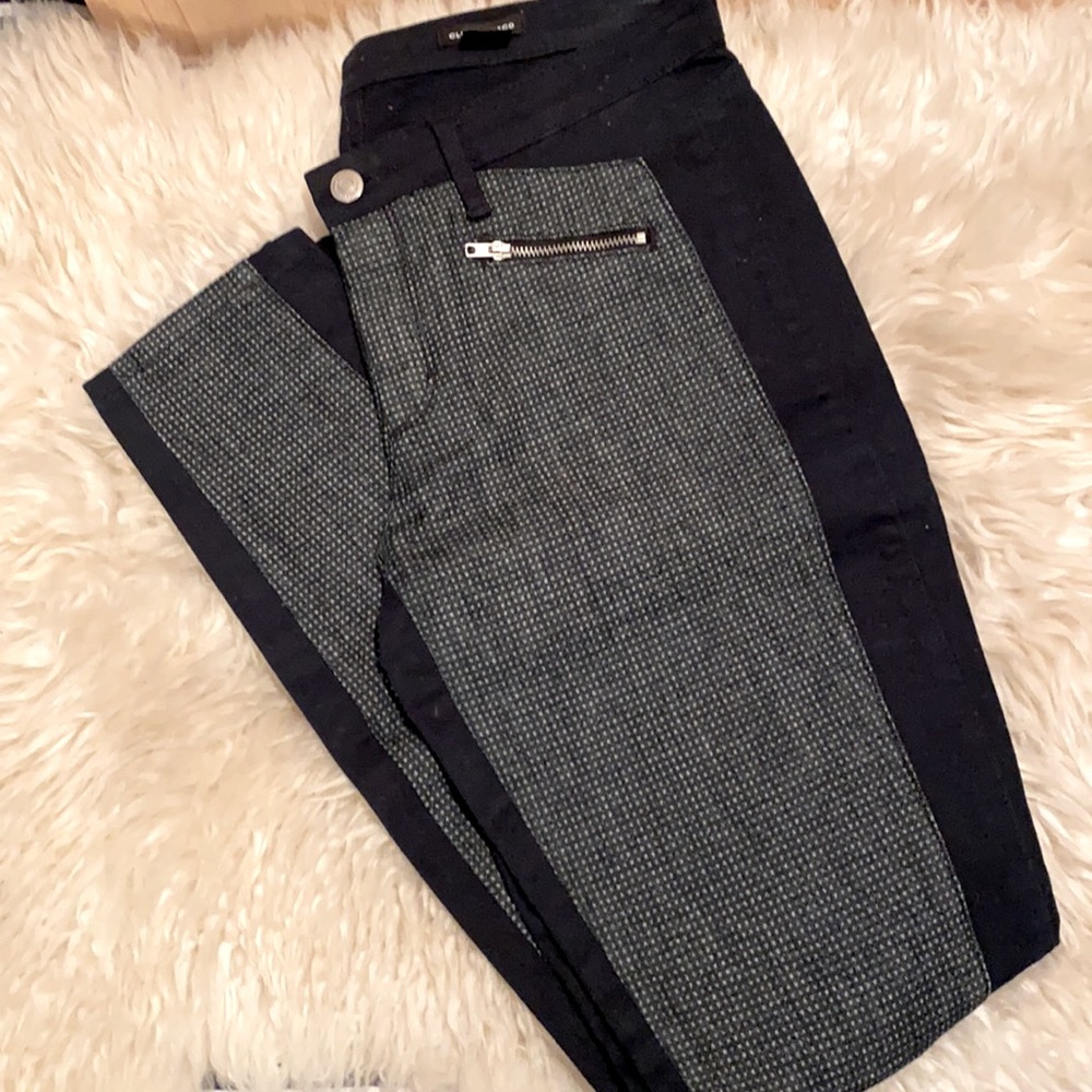 Club Monaco Navy Geo Printed Denim